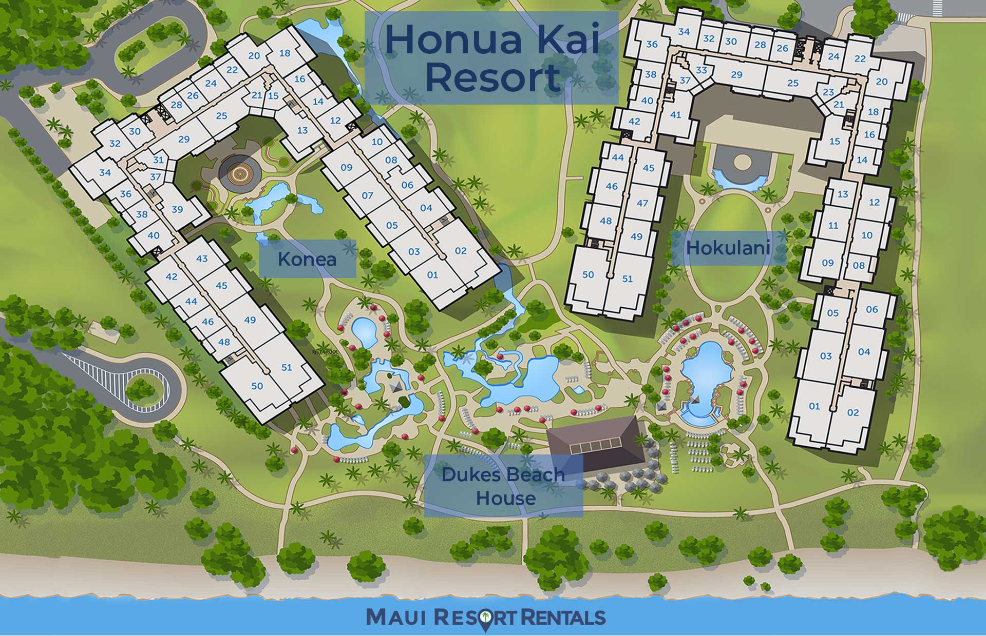 Honua Kai Resort Sitemap